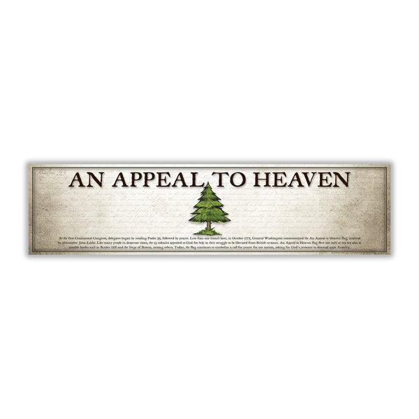 An Appeal To Heaven Flag - Unframed 6" x 24"