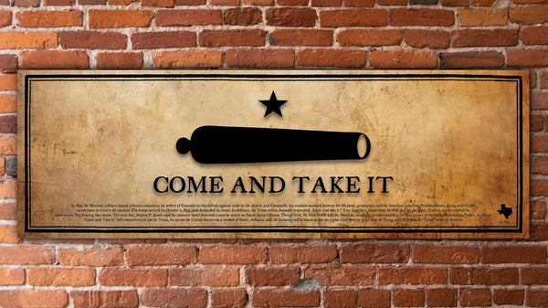 Come and Take It - Unframed 11 ¾” x 36"