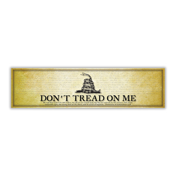 Don't Tread on Me - Unframed 6" x 24"