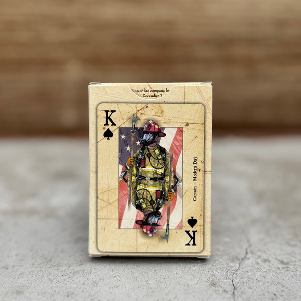 “American Firefighter” – Premium Casino-Grade Patriotic Playing Cards | Standard Size