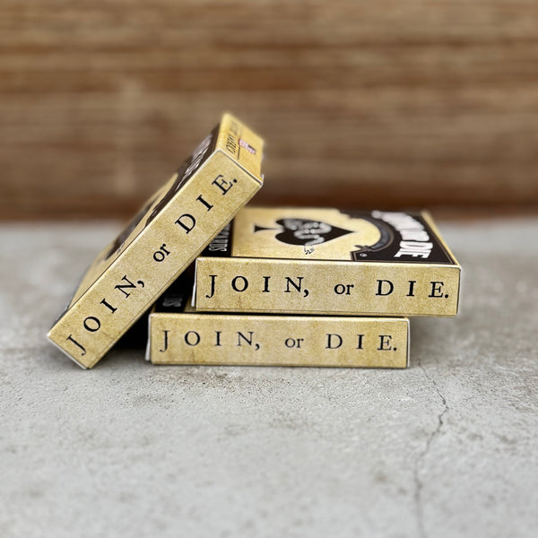 “Join, or Die” – Premium Casino-Grade Patriotic Playing Cards | Standard Size