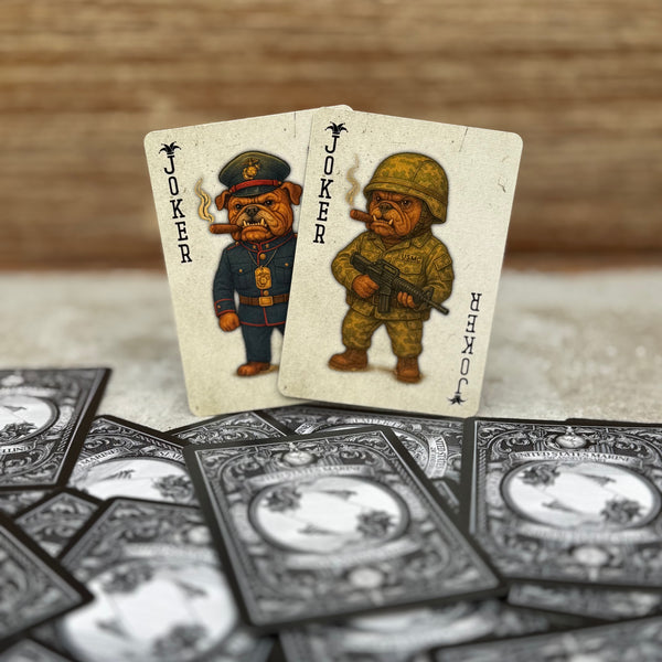 “Marines” – Premium Casino-Grade Patriotic Playing Cards | Standard Size