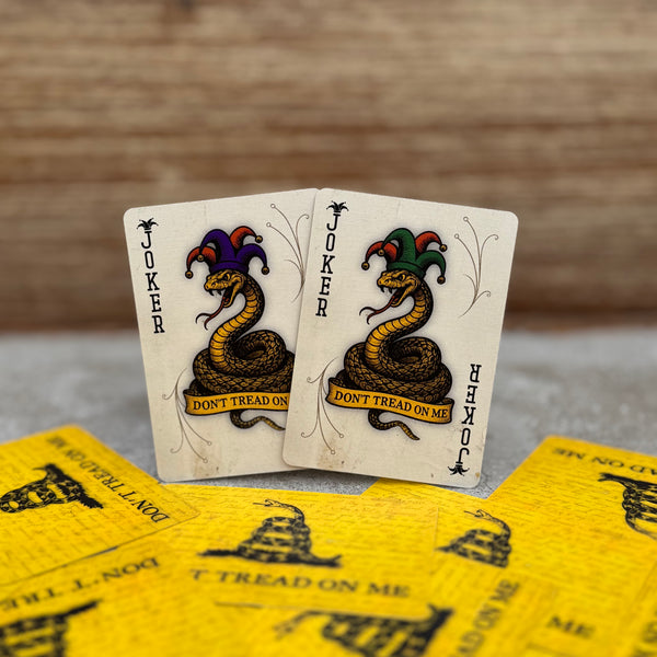 “Don’t Tread On Me” – Premium Casino-Grade Patriotic Playing Cards | Standard Size