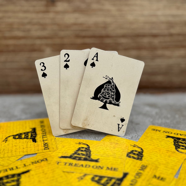 “Don’t Tread On Me” – Premium Casino-Grade Patriotic Playing Cards | Standard Size