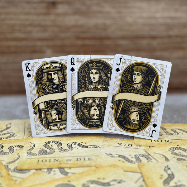 “Join, or Die” – Premium Casino-Grade Patriotic Playing Cards | Standard Size