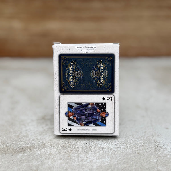 “Police Officer” – Premium Casino-Grade Patriotic Playing Cards | Standard Size