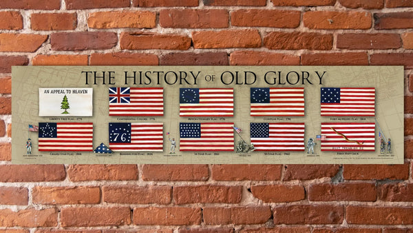 The History of Old Glory - Unframed 6" x 24"