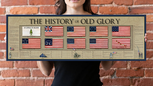The History of Old Glory - Unframed 11 ¾" x 36"