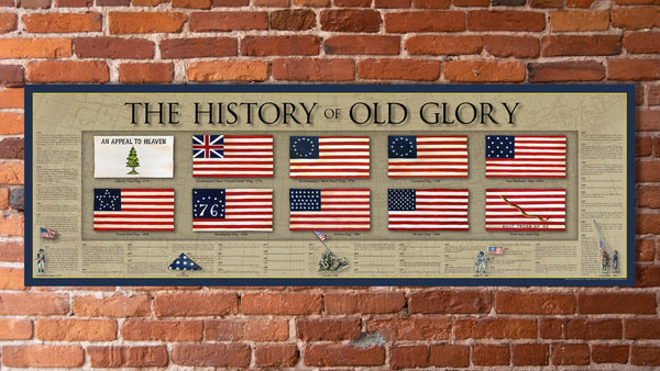 The History of Old Glory - Unframed 11 ¾" x 36"