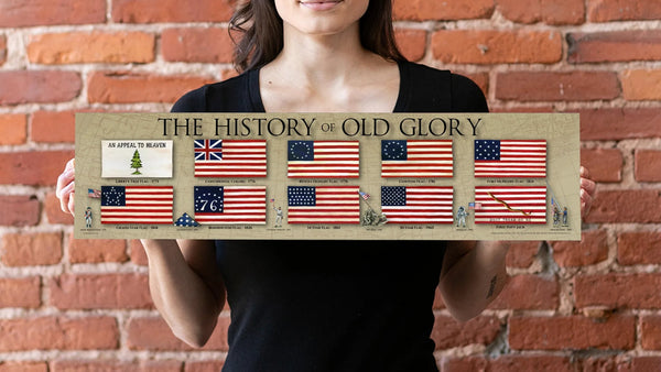The History of Old Glory - Unframed 6" x 24"