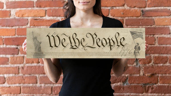 We The People - Unframed 6" x 24"