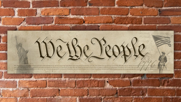 We The People - Unframed 6" x 24"