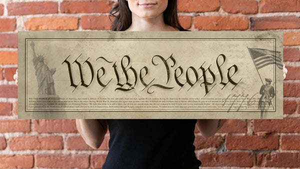 We The People - Unframed 11 ¾” x 36"