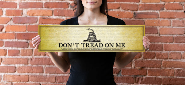 Don't Tread on Me - Unframed 6" x 24"