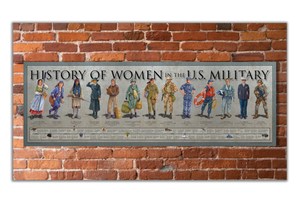 Women in Military - Unframed 11 ¾ x 36”