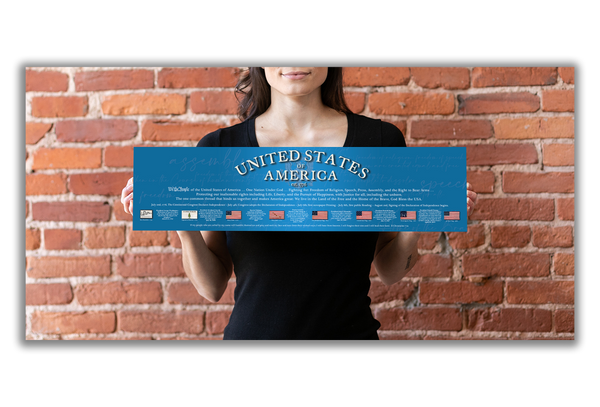 USA 1776 - Unframed 6" x 24"