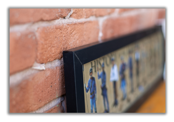 History of the American Civil War - Framed 1", printed with a matte finish, 6" x 24"