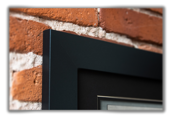 USA 1776 - Framed 2” Black Double Matted, Flat Molding 11 ¾" x 36"