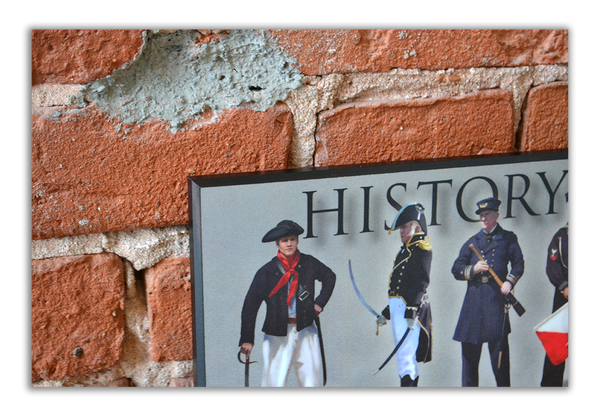 History of the United States Navy - Plaque - Beveled Edge with a pebble textured finish 6" x 24"