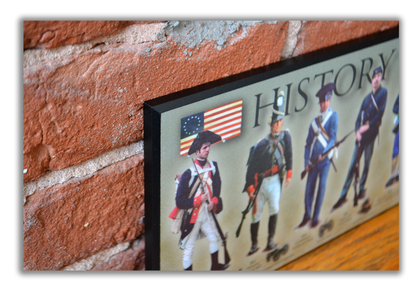 Soldier - Plaque - Beveled Edge with a pebble textured finish 6x24”