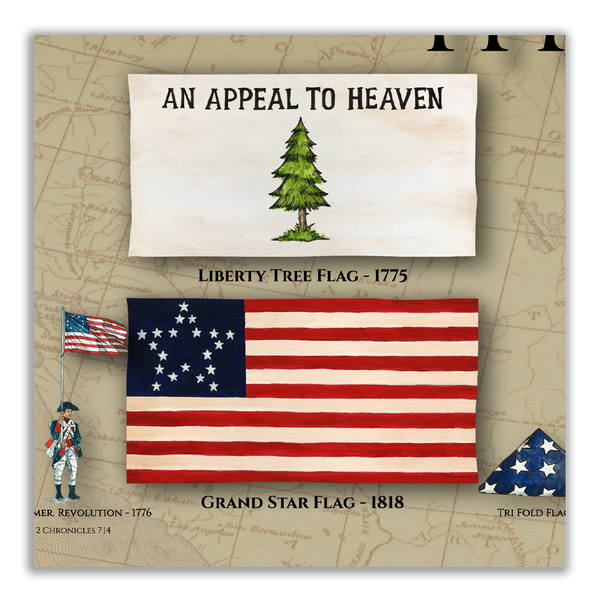 Old Glory - Plaque - Beveled Edge with a pebble textured finish 6x24”