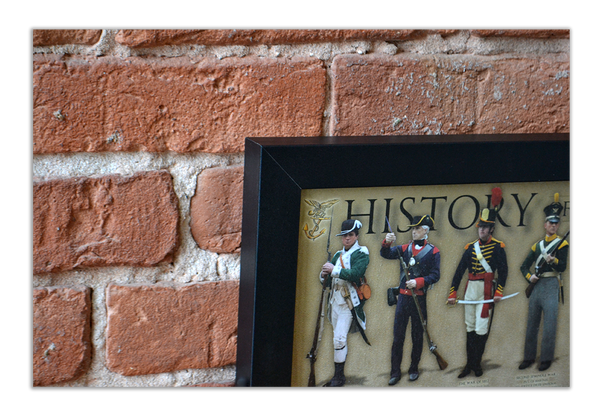 History of the United States Marine - Framed 1", printed with a matte finish, 6" x 24"