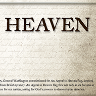An Appeal To Heaven Flag - Plaque - Beveled Edge with a pebble textured finish 6" x 24"