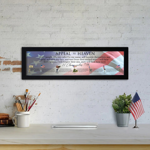 Appeal to Heaven - Framed 1”, printed with a matte finish, 6" x 24”