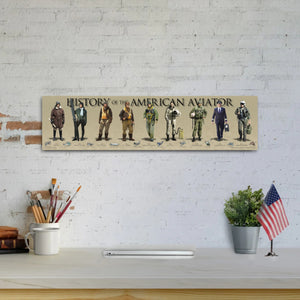 History of the American Aviator - Unframed 6" x 24"
