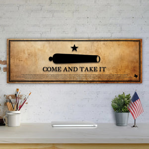 Come and Take It - Unframed 11 ¾” x 36"