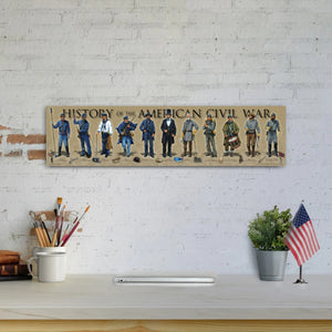 History of the American Civil War - Unframed 6" x 24"