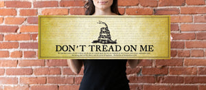 Don't Tread on Me - Unframed 11 ¾" x 36"