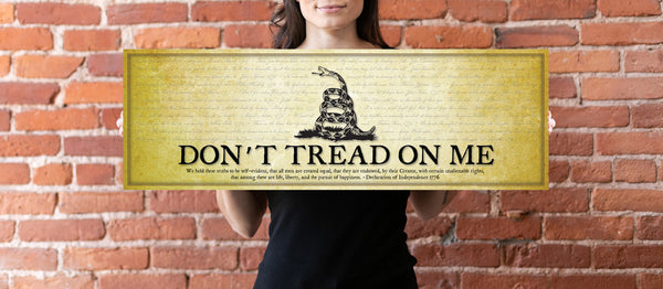 DON’T TREAD ON ME - Unframed 11 ¾" x 36"