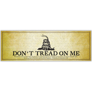 Don't Tread on Me - Unframed 11 ¾" x 36"