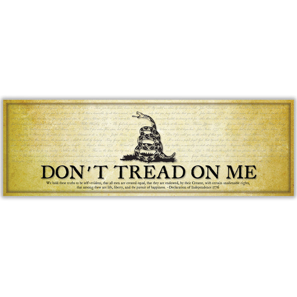 DON’T TREAD ON ME - Unframed 11 ¾" x 36"