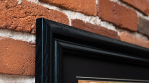 We The People - Framed 2” Black Double Matted, Grooved Molding 11 ¾" x 36"