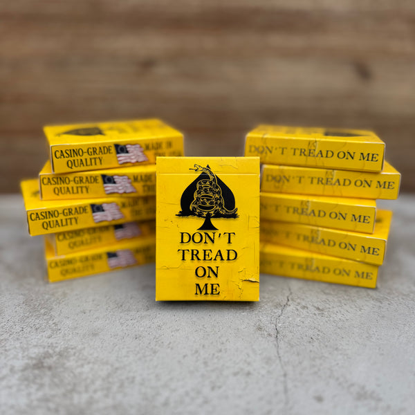 “Don’t Tread On Me” – Premium Casino-Grade Patriotic Playing Cards | Standard Size