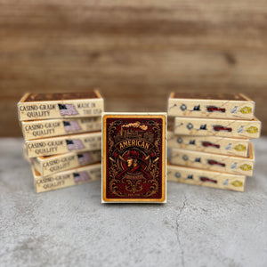 “American Firefighter” – Premium Casino-Grade Patriotic Playing Cards | Standard Size