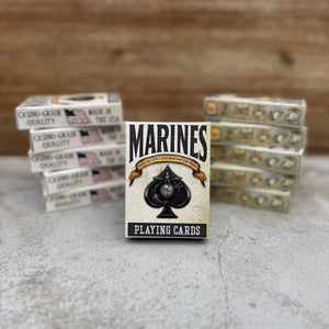 “Marines” – Premium Casino-Grade Patriotic Playing Cards | Standard Size