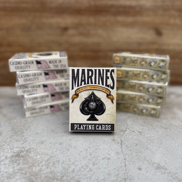 “Marines” – Premium Casino-Grade Patriotic Playing Cards | Standard Size