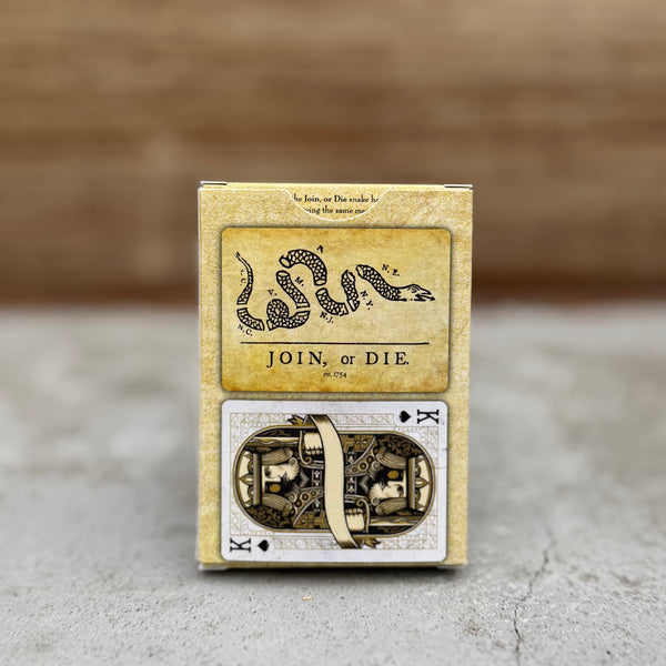 “Join, or Die” – Premium Casino-Grade Patriotic Playing Cards | Standard Size