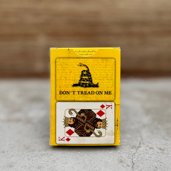 “Don’t Tread On Me” – Premium Casino-Grade Patriotic Playing Cards | Standard Size