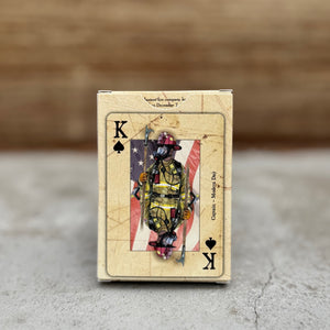 “American Firefighter” – Premium Casino-Grade Patriotic Playing Cards | Standard Size