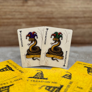 “Don’t Tread On Me” – Premium Casino-Grade Patriotic Playing Cards | Standard Size