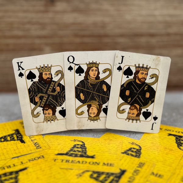 “Don’t Tread On Me” – Premium Casino-Grade Patriotic Playing Cards | Standard Size