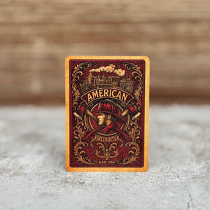 “American Firefighter” – Premium Casino-Grade Patriotic Playing Cards | Standard Size
