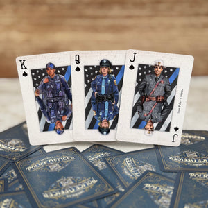 “Police Officer” – Premium Casino-Grade Patriotic Playing Cards | Standard Size