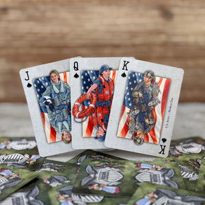 “Women in the Military” – Premium Casino-Grade Patriotic Playing Cards | Standard Size