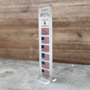 "Old Glory" Acrylic Art 2.5"x9"