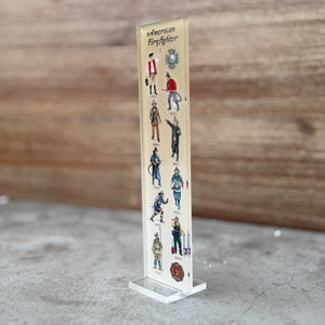 "Firefighter" Acrylic Art 2.5"x9"